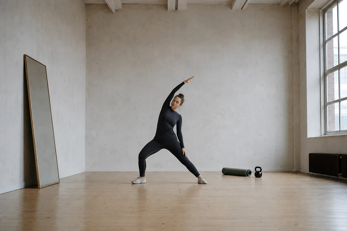 The same frame in the HOLD long-sleeve and legging